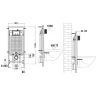 Комплект унитаза с инсталляцией WeltWasser MARBERG 507 + HEIMBACH 043 MT-BL + MAR 507 RD-CR 10000012253 цвет Черный матовый с сиденьем Микролифт и клавишей смыва цвет Хром