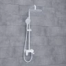 Душевая система WasserKRAFT A185.257.155.WM Белая матовая латунь на стену