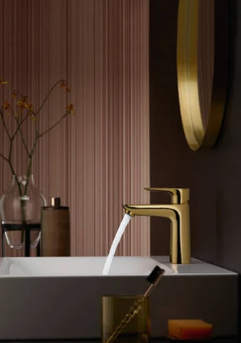 Смеситель для раковины Hansgrohe Talis E 71710990 Полированное золото латунь
