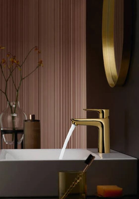 Смеситель для раковины Hansgrohe Talis E 71710990 Полированное золото латунь