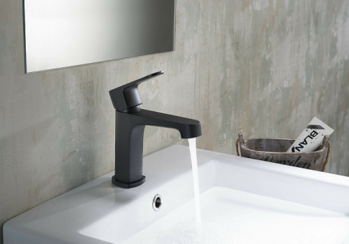 Комплект смесителей Aquatek Оберон AQ1230MB Черный матовый латунь