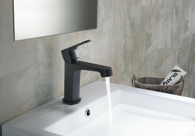 Комплект смесителей Aquatek Оберон AQ1230MB Черный матовый латунь