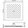 Верхний душ WasserKRAFT Aisch A198 Золото матовое нержавеющая сталь на потолок