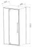Душевой уголок Vincea Slim-N 100x90 VSR-4SNP9010CLGM профиль Вороненая сталь стекло прозрачное