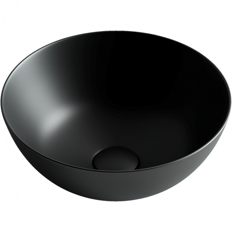 Раковина-чаша Ceramicanova Element 35 CN6004 Черная матовая фаянс накладная