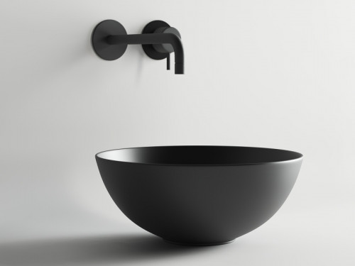 Раковина-чаша Ceramicanova Element 35 CN6004 Черная матовая фаянс накладная