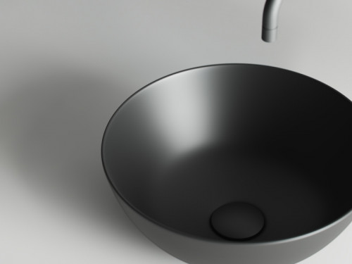 Раковина-чаша Ceramicanova Element 35 CN6004 Черная матовая фаянс накладная