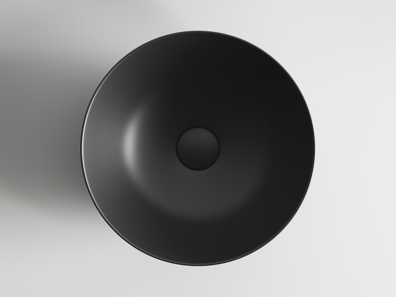 Раковина-чаша Ceramicanova Element 35 CN6004 Черная матовая фаянс накладная