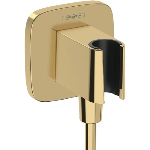 Шланговое подключение Hansgrohe FixFit Q 26887990 Полированное золото пластик на стену