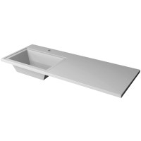 Раковина Stella Polar Мадлен 130 L SP-00000477 с местом под стиральную машину Белая