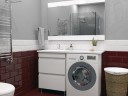 Раковина Stella Polar Мадлен 130 L SP-00000477 с местом под стиральную машину Белая