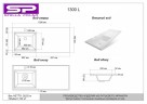 Раковина Stella Polar Мадлен 130 L SP-00000477 с местом под стиральную машину Белая