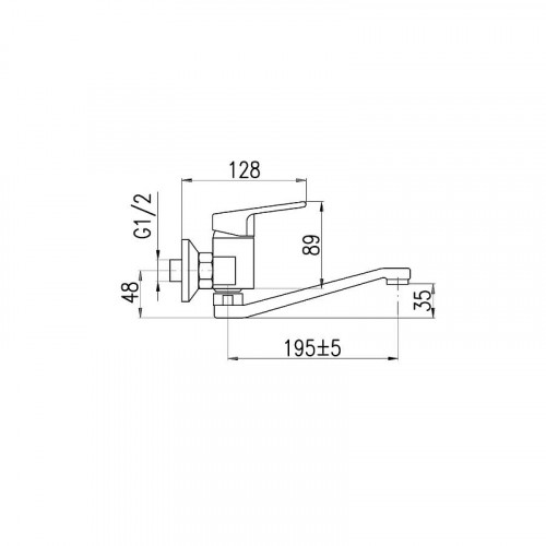 Смеситель для кухни Rav Slezak Colorado CO101.5/26CMATC цвет Черный матовый Хром