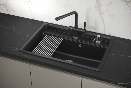 Кухонная мойка Granula Kitchen Space 73 7301 цвет Шварц