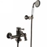 Смеситель для ванны Lemark Peretto LM6302RB Черный кофе латунь на стену