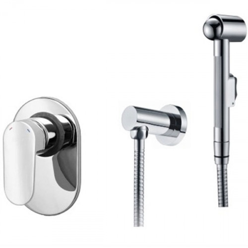 Гигиенический душ со смесителем WasserKRAFT Donau A15357 Хром латунь на стену