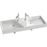 Раковина Jacob Delafon Rythmik 120 EXM112-Z-00 Белая фарфор подвесная, полувстраиваемая