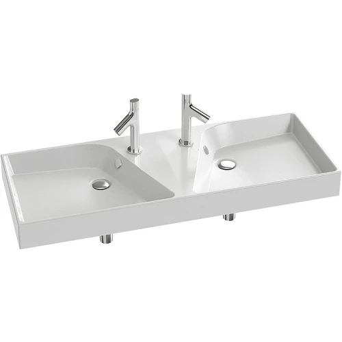 Раковина Jacob Delafon Rythmik 120 EXM112-Z-00 Белая фарфор подвесная, полувстраиваемая