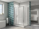 Душевой уголок BelBagno Due 120x90 DUE-AH-1-120/90-C-CR профиль Хром стекло прозрачное