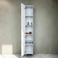 Шкаф пенал AM.PM Gem 30 L M90CSL0306WG Белый МДФ / ЛДСП
