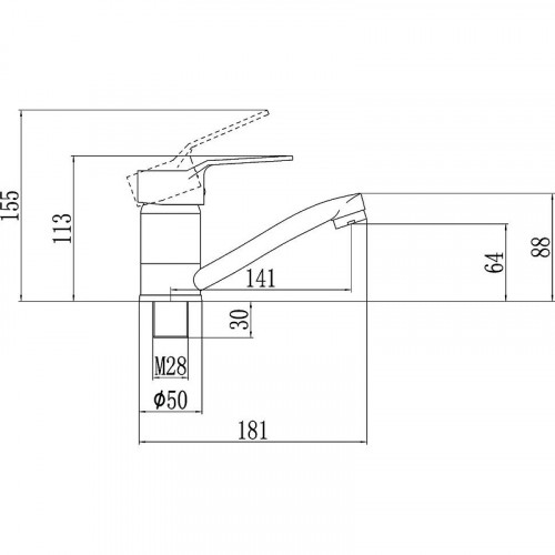 Смеситель для кухни Fmark FM4563 цвет Хром