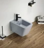 Биде CeramaLux 5370MHL подвесное Голубое матовое