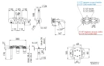Смеситель для ванны Remer Metrica MC53D2PXV цвет Сталь