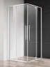 Душевой уголок AQUAme 90x90 AQM7102 профиль Хром стекло прозрачное