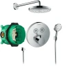 Душевая система Hansgrohe Raindance Select S 27297000 с термостатом Хром латунь встраиваемый