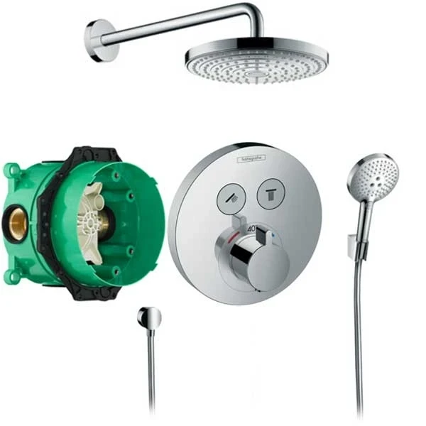 Душевая система Hansgrohe Raindance Select S 27297000 с термостатом Хром латунь встраиваемый