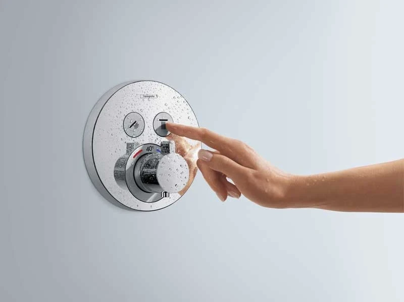 Душевая система Hansgrohe Raindance Select S 27297000 с термостатом Хром латунь встраиваемый