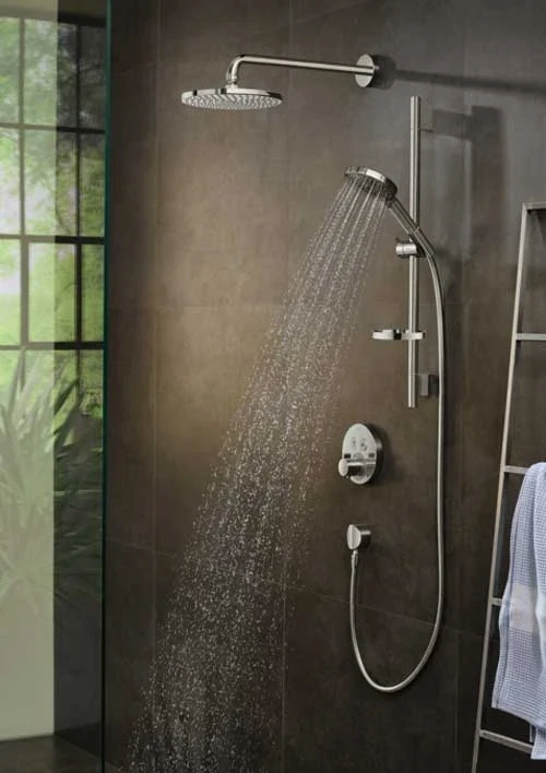 Душевая система Hansgrohe Raindance Select S 27297000 с термостатом Хром латунь встраиваемый