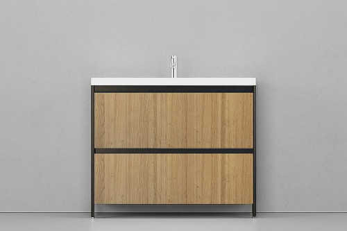 Тумба под раковину Velvex Klaufs 100 tnKLA.100.2Y.NEW-617.217 Шатанэ Черная