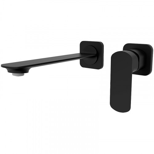 Смеситель для раковины AQUAme Monza AQM6315MB Черный матовый латунь встраиваемый