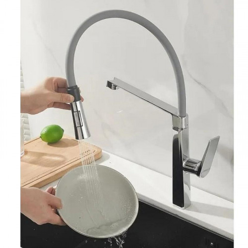 Смеситель для кухни Haiba HB73827 цвет Хром