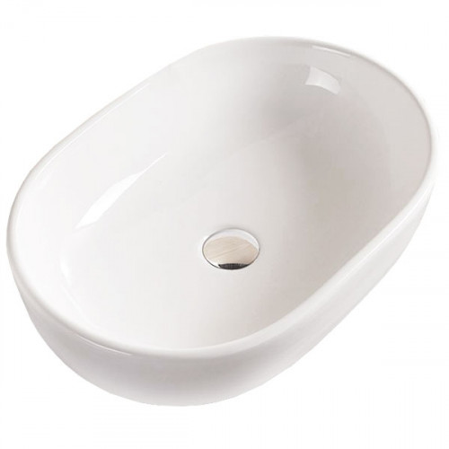 Раковина-чаша Timo Kulo 60 ТК-405 Белая глянцевая фаянс накладная