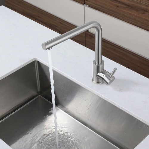 Смеситель для кухни GranFest Z-5411 цвет Нержавеющая сталь