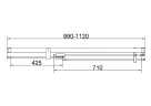 Душевая дверь Vincea Экстенза (Extenza) 110 VDP-4EX1011CL профиль Хром стекло прозрачное