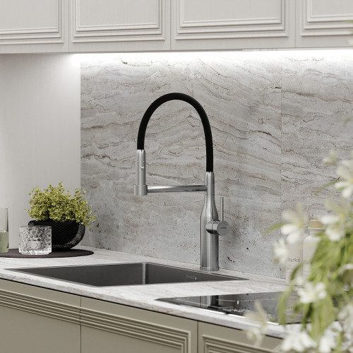 Смеситель для кухни Sancos Pride SC4011BNG Нержавеющая сталь Черный латунь