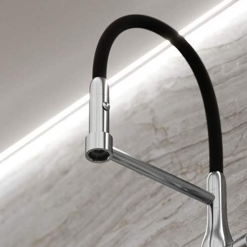 Смеситель для кухни Sancos Pride SC4011BNG Нержавеющая сталь Черный латунь