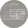 Душевой уголок Cezares Silder 100х100 SLIDER-R-2-90/100-C-Cr профиль Хром стекло прозрачное