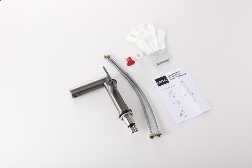 Смеситель для раковины Abber Perfekte 316 AF8A10BGG цвет Оружейная сталь брашированная