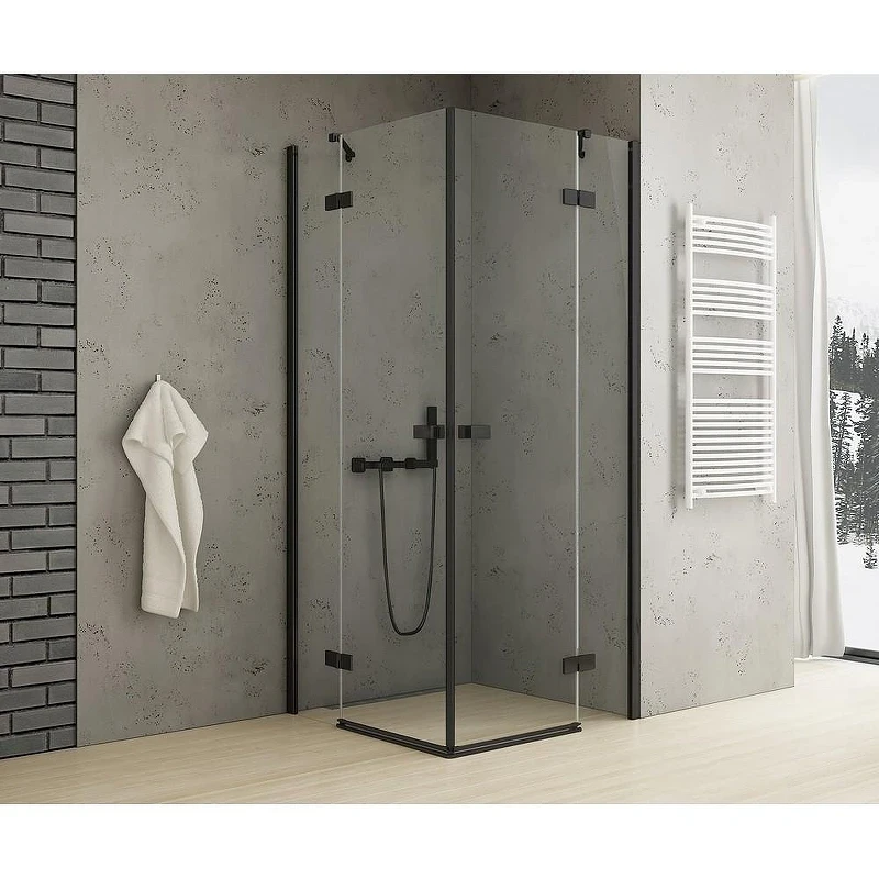 Душевое ограждение New Trendy REFLEXA Black x80 EXK-4976