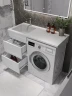Тумба с раковиной Agger Клин 110 L CLE1100ANWH-SL цвет Белый глянцевый