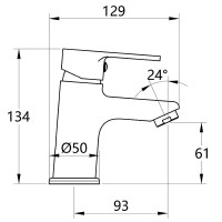 Смеситель для раковины Melodia della vita Aria MDV35720 Хром латунь