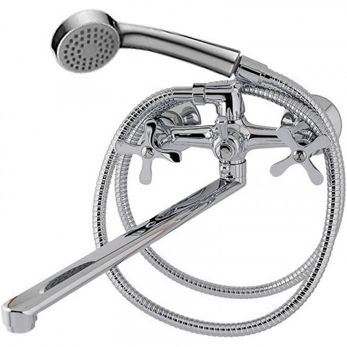 Смеситель для ванны Melodia della vita Fiore MDV40641 универсальный Хром латунь на стену