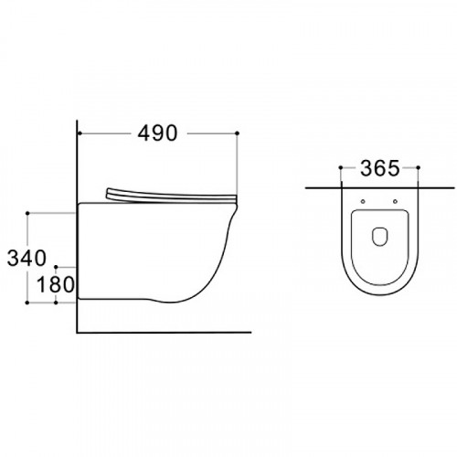 Унитаз Aquatek Классик AQ1112-00 подвесной с сиденьем Микролифт фарфор подвесной