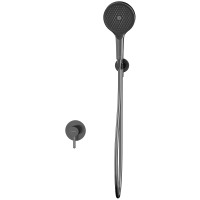 Смеситель для душа Whitecross Y gunmetal YSET02TOPGM Оружейная сталь латунь встраиваемый