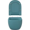 Унитаз Berges Ego XL 082140 подвесной Темно-синий матовый с сиденьем Микролифт фарфор подвесной