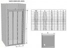 Душевая дверь Ravak Supernova ASDP3-100 00VA03R2ZG профиль Черный стекло Grape